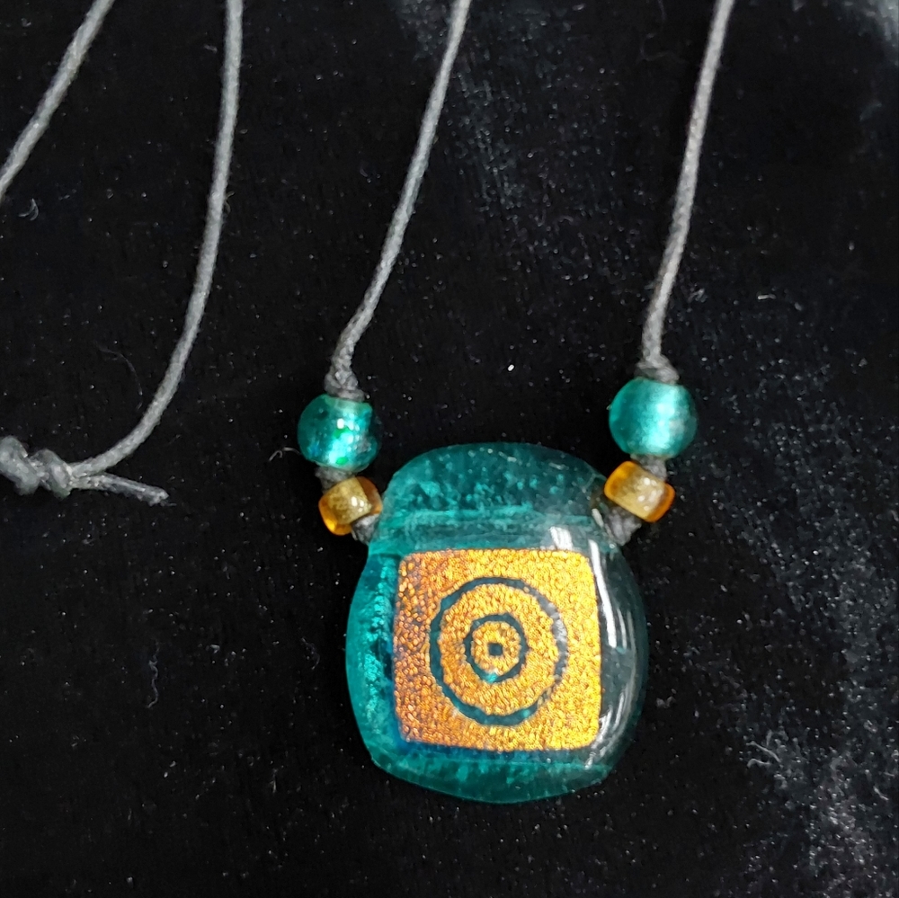 Karen Ehart Art Glass Necklace